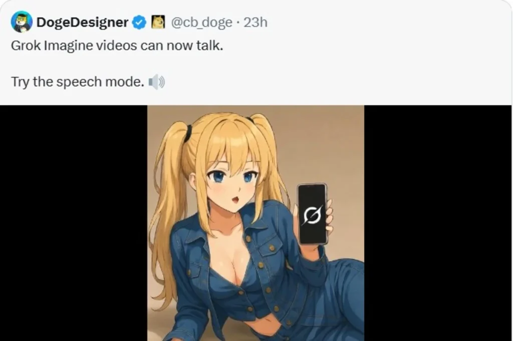 Grok Videos Can Now Talk