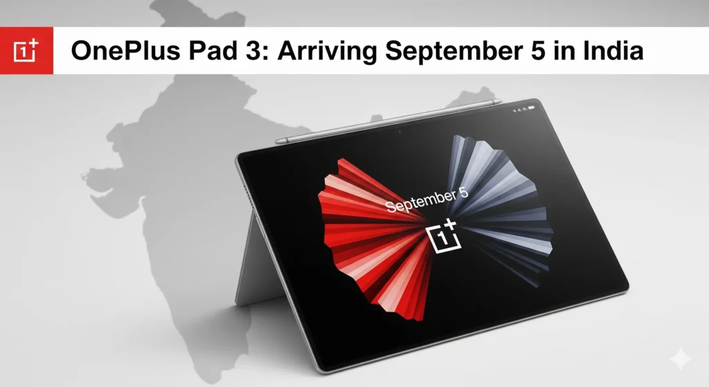 OnePlus Pad 3 India Launch on September 5