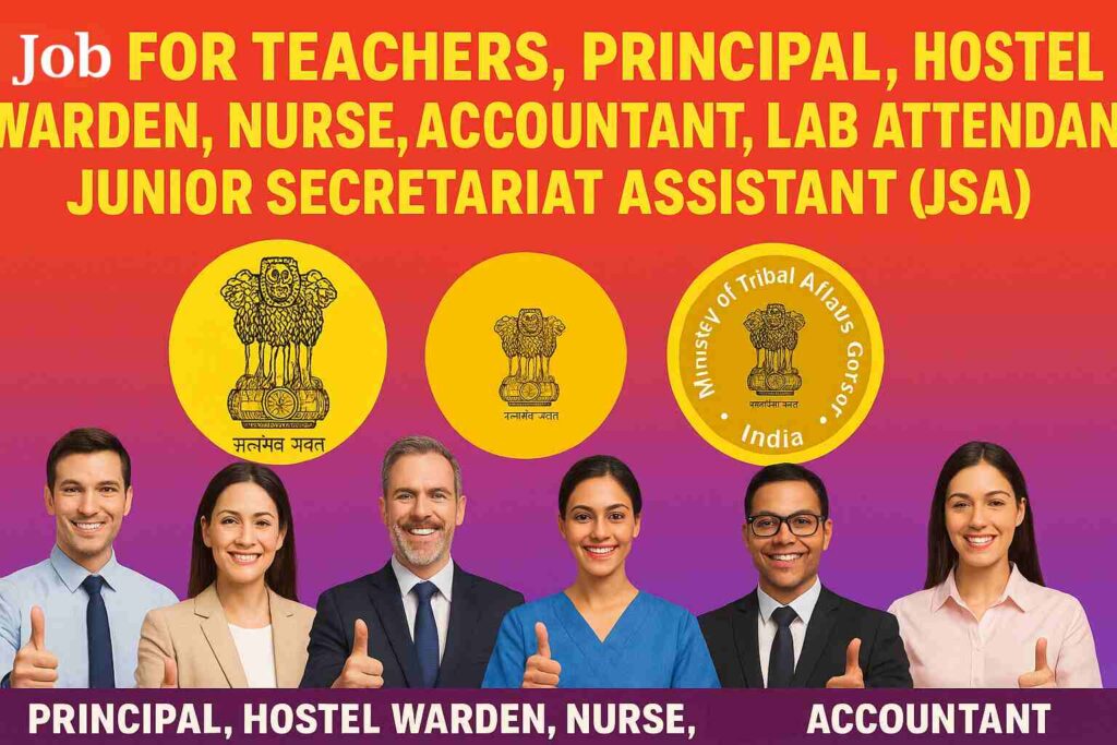 Apply now for EMRS Recruitment 2025 with 7267 vacancies for teachers, principals, wardens, nurses, accountants, JSA and lab attendants.