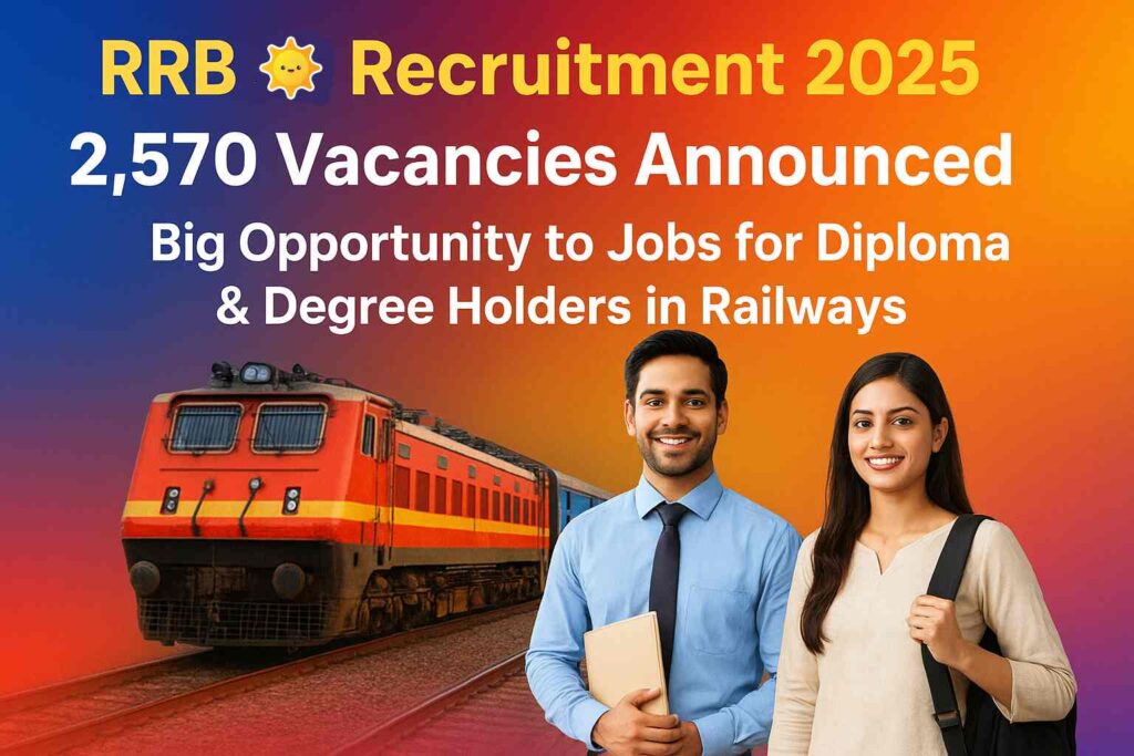 Big Opportunity to jobs for Diploma & Degree in Railways of India