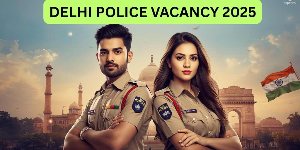 Delhi Police Vacancy 2025 for Total 509 Posts