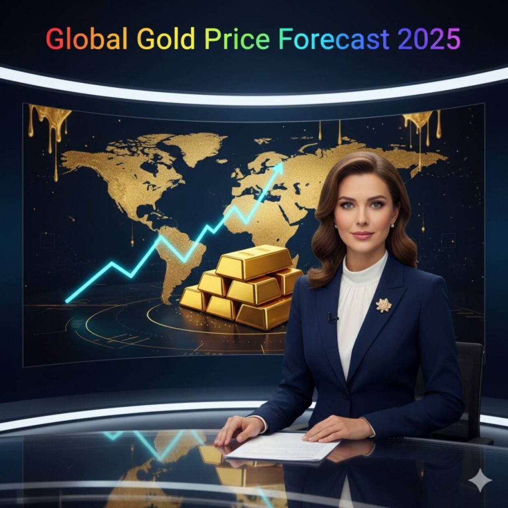 Global Gold Price Forecast 2025 — Region-wise Outlook & How It Compares to Silver and Crypto