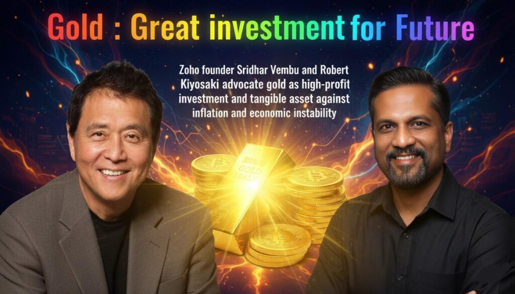 Gold Great investment for Future, Zoho founder Sridhar Vembu and Robert Kiyosaki prefers gold as high profit investment