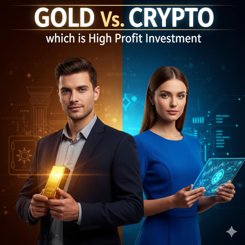 Gold vs Crypto Which gives High-Profit Investment long-life