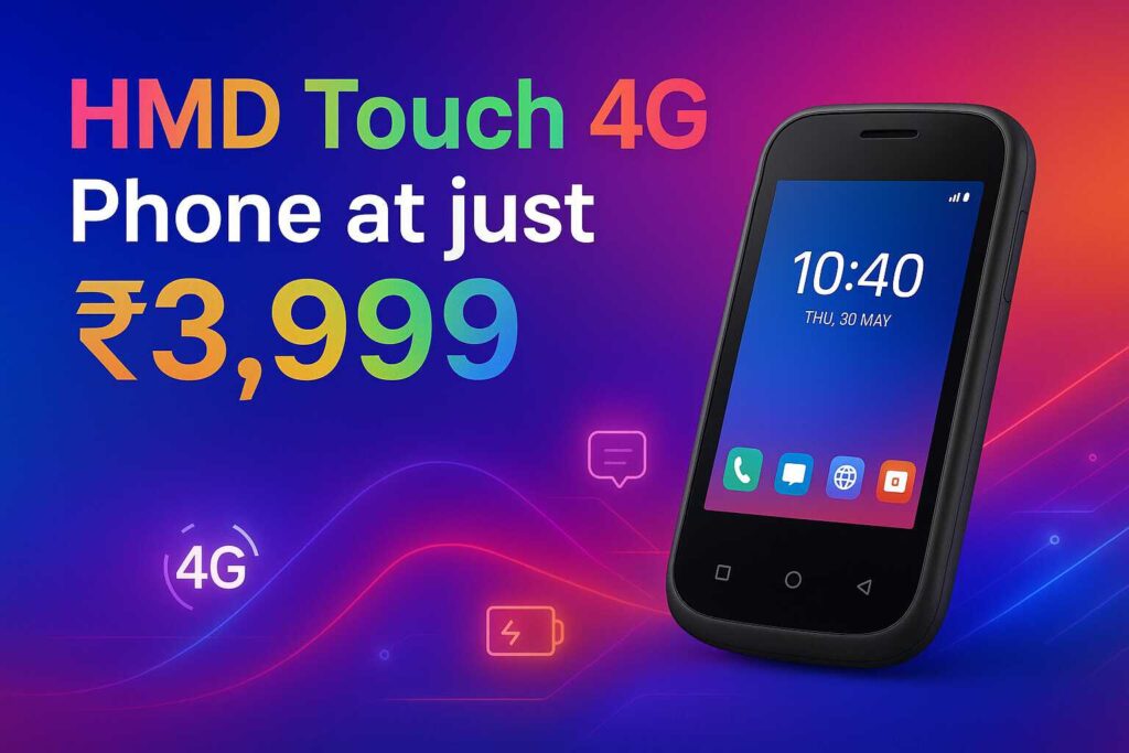 HMD Touch 4G India’s New Lowest Priced 4G Phone at ₹3,999