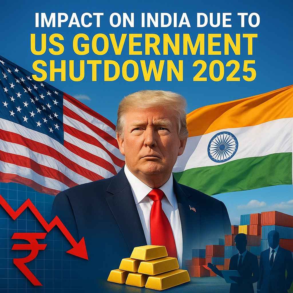 Impact on INDIA due to us government shutdown 2025