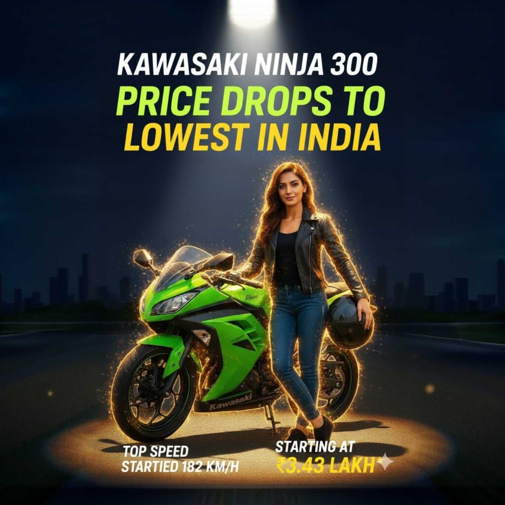 Kawasaki Ninja 300 Price Slashed to Record Low in India