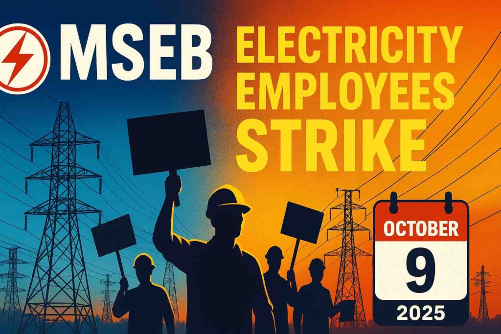MSEB Electricity Employees Strike on Oct 9, 2025