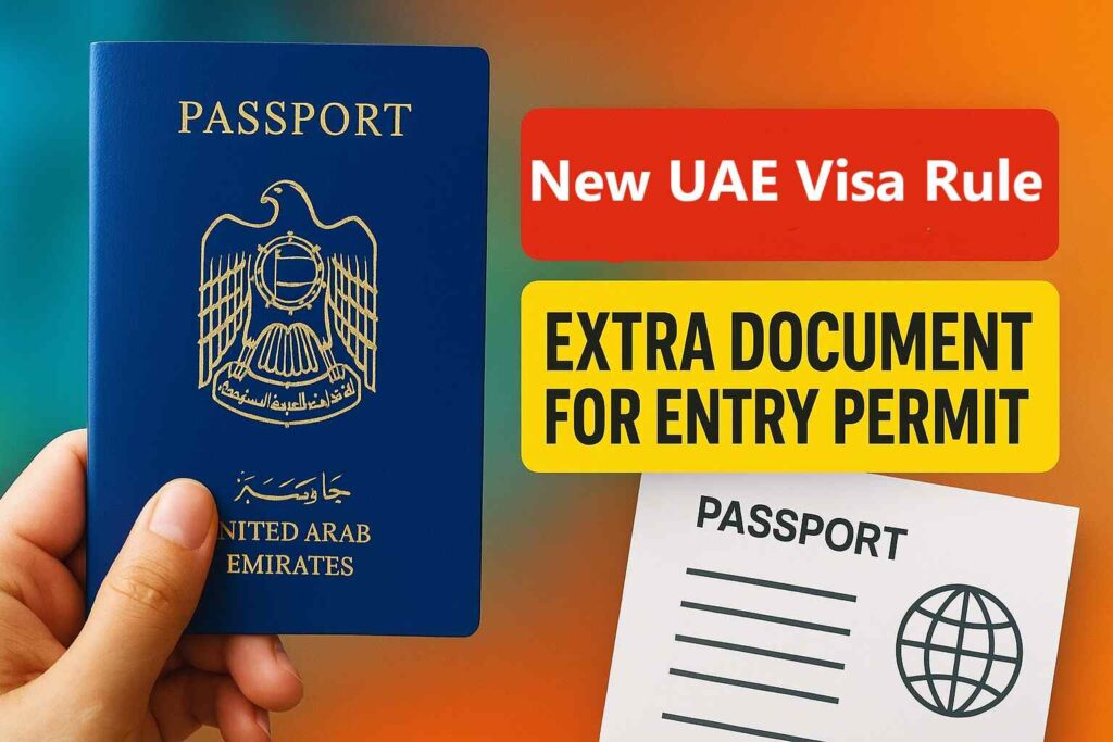New UAE Visa Rules Travelers Must Submit Extra Document for Entry Permit