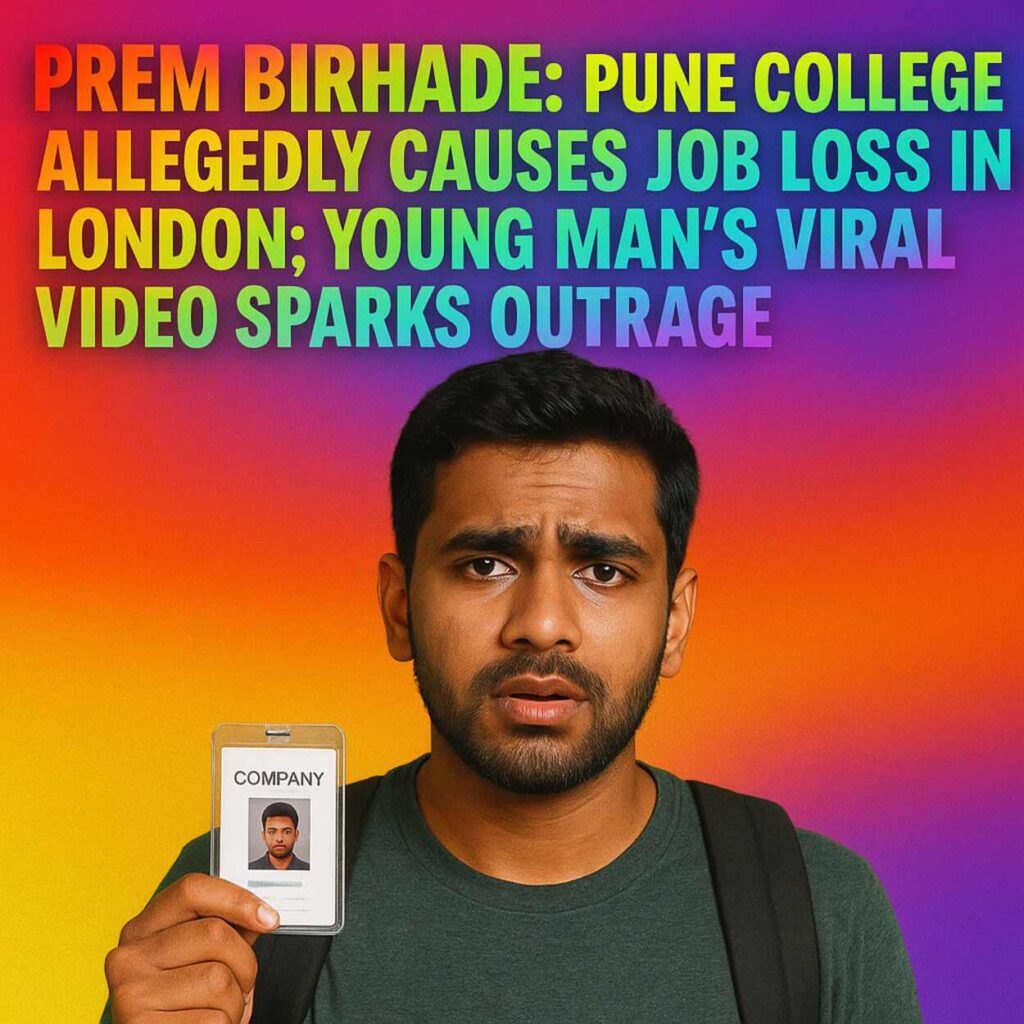 Prem Birhade Loses London Job Over Pune College