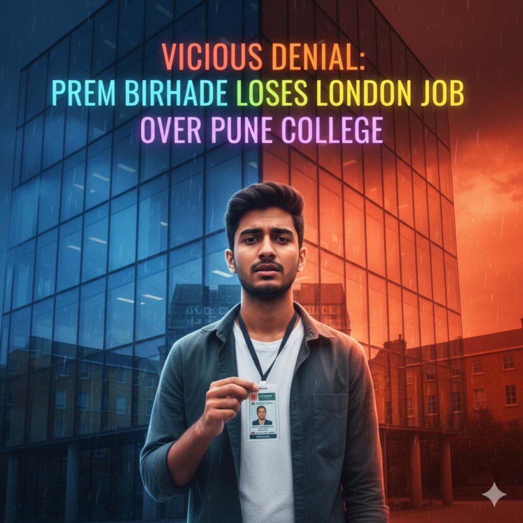 Prem Birhade Pune College Allegedly Causes Job Loss in London; Young Man's Viral Video Sparks Outrage