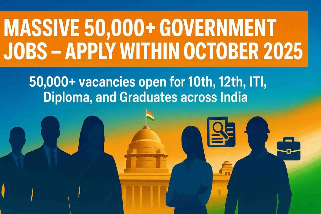 Sarkari Naukri vacancies 2025 for 10th, 12th, ITI, Diploma, and Graduates (Degree)