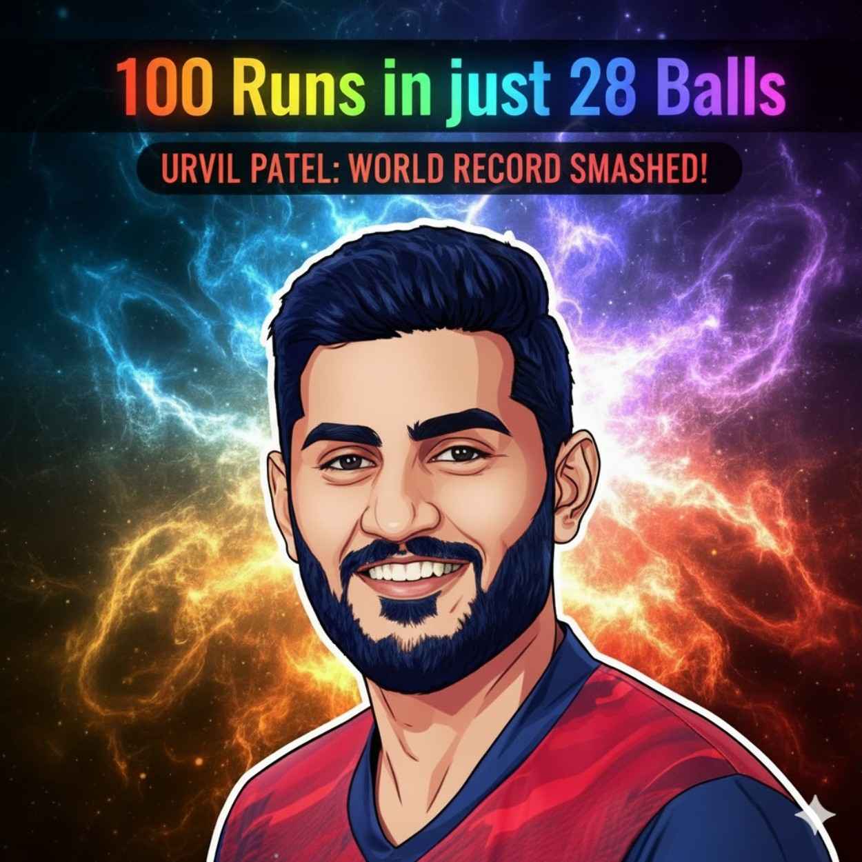 Urvil Patel's Explosive 28-Ball Century Shakes Global Cricket
